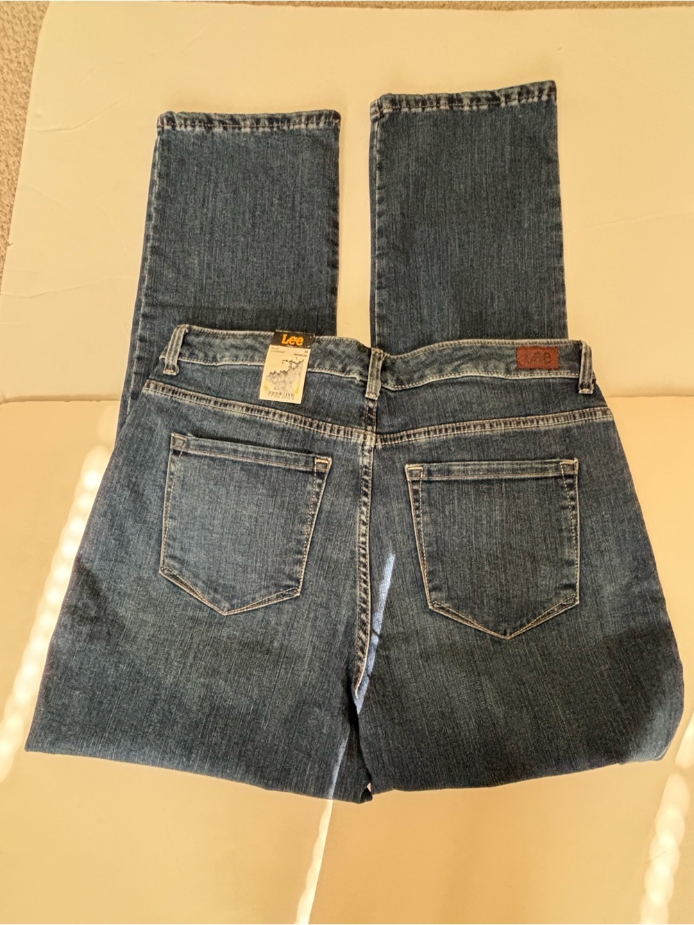 LEE RELAXED Fit Straight Leg Jeans Size 16 *NEW* - Picture 4 of 7
